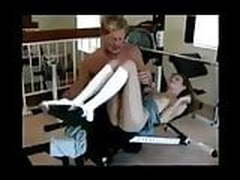 FA Skinny Daughter Gives Dad Some Fucking Exercise !