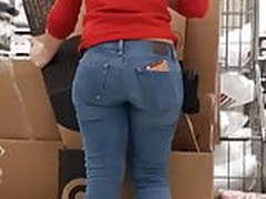 Phat ass in jean target worker