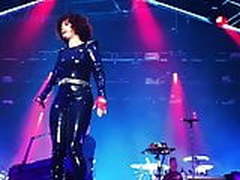 Pregnant Baby-Maker Regine Chassagne Performing On Stage