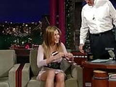 Jennifer Aniston upskirt Letterman