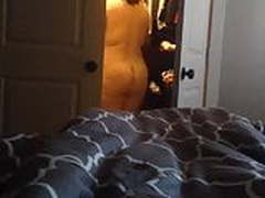 Voyeured Wife getting dressed in the morning