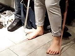 Chubby Frs sexy yummy bare feets in store