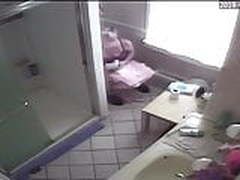 StepMom Caught on Bathroom Spycam Touching Herself