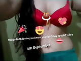 Pakistani Pindi girl Anum stripping on her birthday