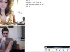 Omegle Girl Showing Tits for Big Dick