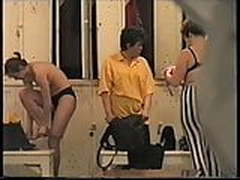 Pool locker room - fragment from old video tape (part 3)