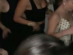 Frankie Bridge and friends dancing at a party 02