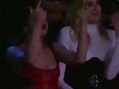 Hailee Steinfeld and Sophie Turner dancing a concert