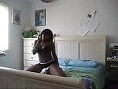 Ebony Teen Pyt With Pretty Chocolate Titties horny for BBC