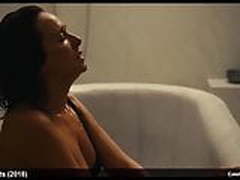 celeb actress Valeria Golino nude & black lingerie in movie