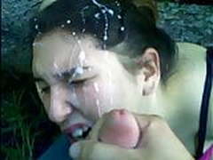 Teen Receives Heavy CumSpray Facial